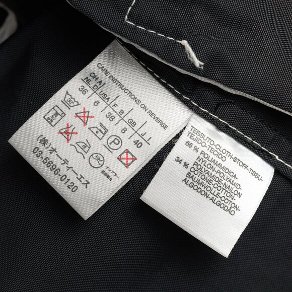 Weekend Max Mara Black Contrast-Stitching Nylon Blazer - Picture 10 of 11